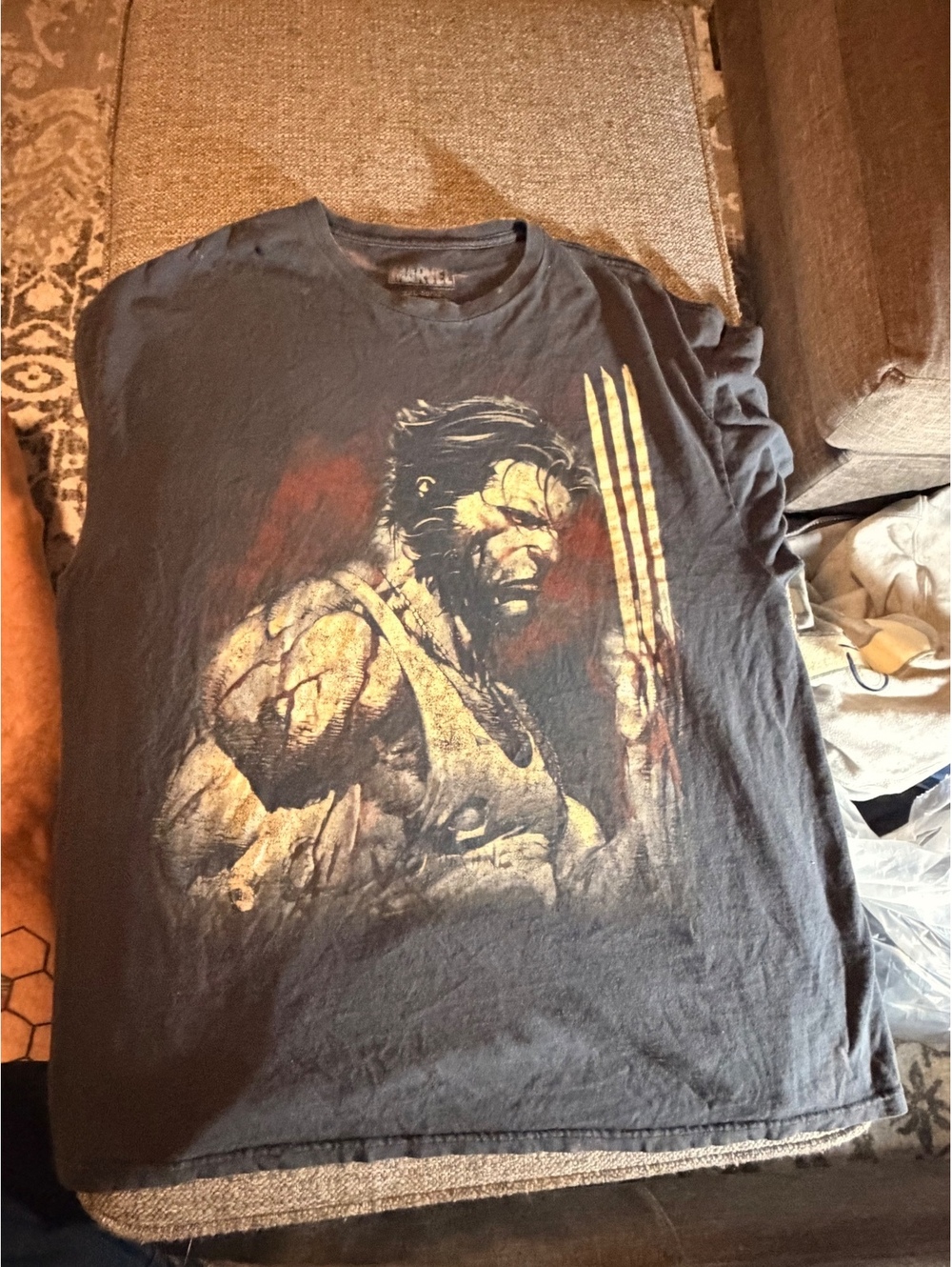 Black graphic Marvel Wolverine T-shirt